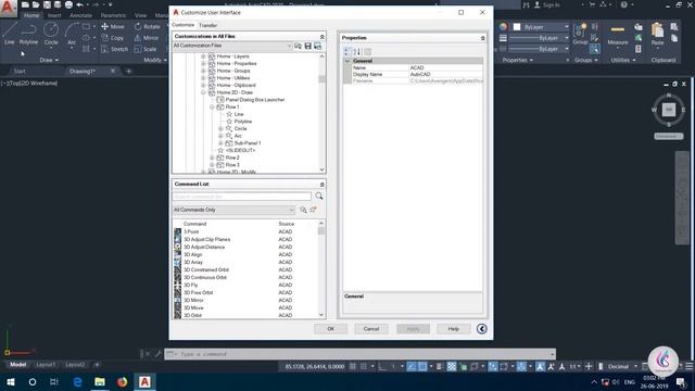 AutoCad 2020 Tutorial - 2 Customize User Interface in Hindi/Urdu смотреть онлайн