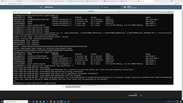 Docker Watchtower: DevOps with Docker and Node.js + Mongodb/Redis Part #30 смотреть онлайн
