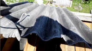 Как снять шифер с крыши