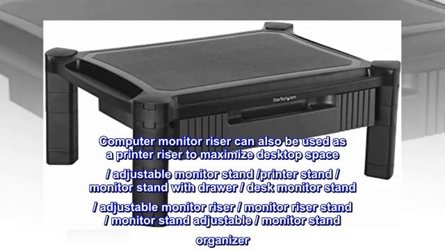 StarTech.com Adjustable Monitor Riser - Drawer - Monitors up to 32- Adjustable Height смотреть онлайн
