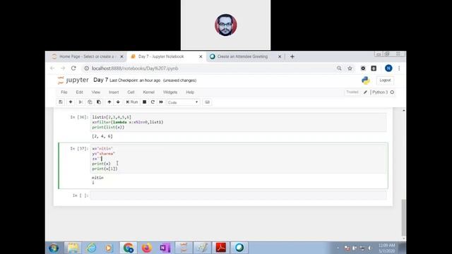 Python Training Day - 7 (Hindi) | string in python - python strings || python tutorial смотреть онлайн