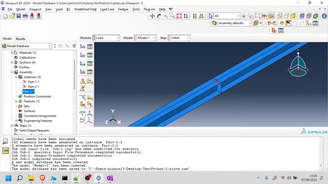 Python for Abaqus - 1.3: Debugging and Editing#2 - SS I-beams смотреть онлайн