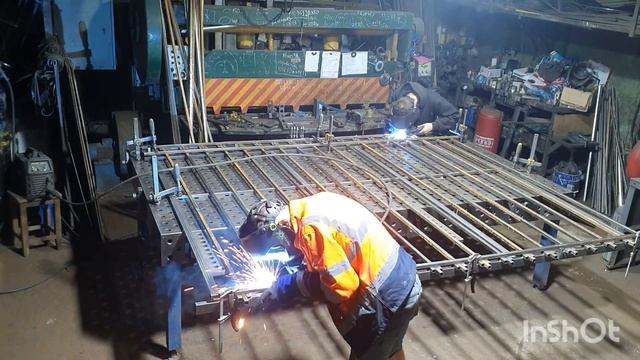 Сборка решёток на пару с Давидом.