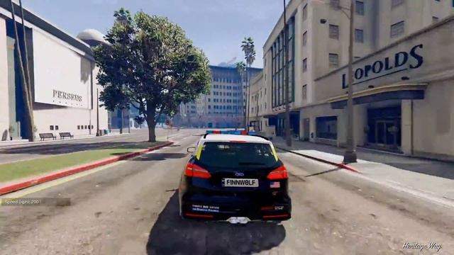 LAPD 2015 Ford Focus ST Estate - GTA V _REVIEW смотреть онлайн