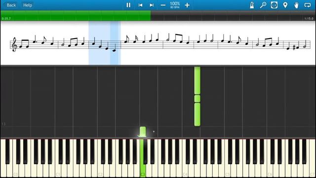 The Star-Spangled Banner Single-handed tutorial (Midi+Sheet) смотреть онлайн