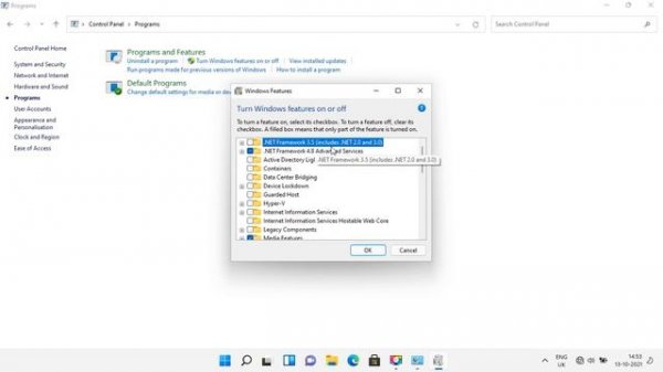 How to install .Net Framework 3.5 Windows 11