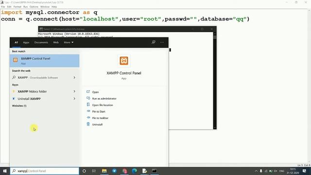 How to create a table in database using python and MySQL || python mysql connector tutorial in hind смотреть онлайн