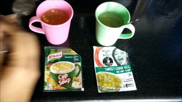 Knorr vs Ching's Secret | Knorr Sweet Corn Soup Vs Ching's Secret Sweet Corn Soup - Which is Better
