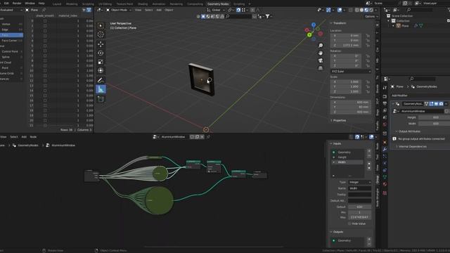 Blender Geo node Window смотреть онлайн