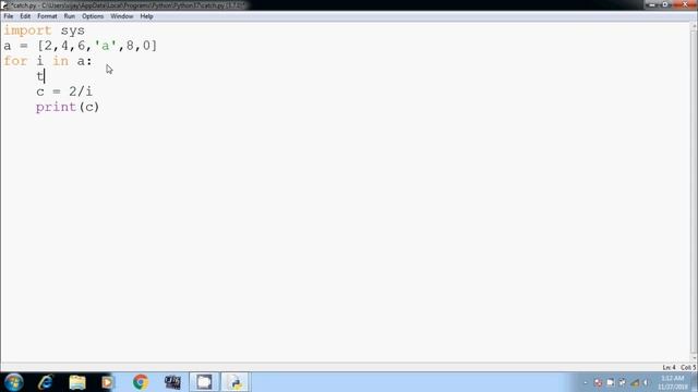 #34 | Python Beginners Tutorial in Tamil | Catching all type of Exceptions in python смотреть онлайн