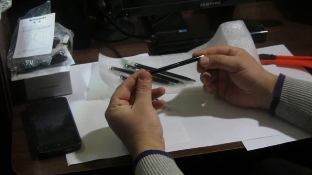 Бандероли из Китая №24,25 Ручка-Стилус, Чехол Бампер на Lenovo A390 Aliexpress смотреть онлайн