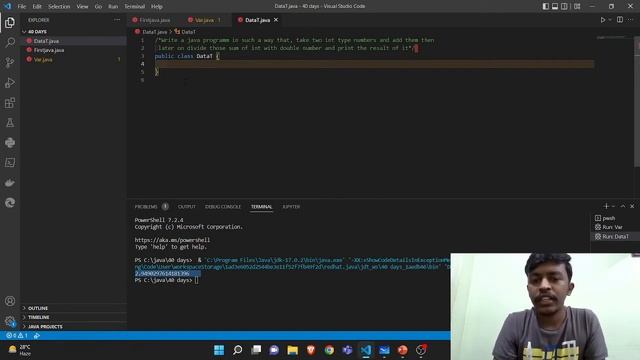 DATA TYPES | JAVA | V-CODE | 40 DAYS OF JAVA PROGRAMMING | CSI | VIT-AP смотреть онлайн