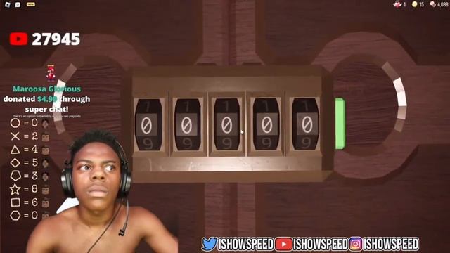 IShowSpeed Plays Roblox Doors #ishowspeed #speed #roblox