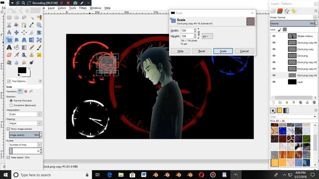 How to create my Okabe Rintarou steins gate 0 digital edit with gimp and blender смотреть онлайн