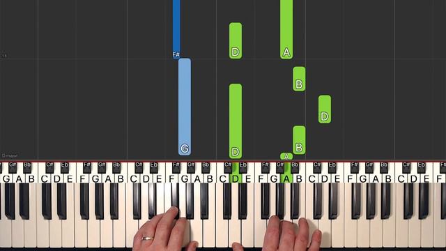 Melody 4 - Michael Carstensen - Piano Tutorial Easy смотреть онлайн