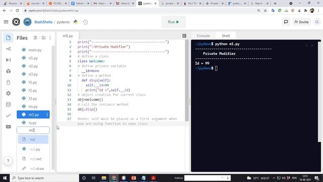 Learn Python Access Modifiers | Access Modifiers in Python | Python Tutorial | Python Private Metho смотреть онлайн