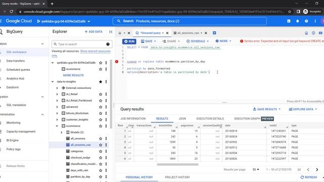 GCP Creating Date-Partitioned Tables in BigQuery- Free session in Tamil смотреть онлайн
