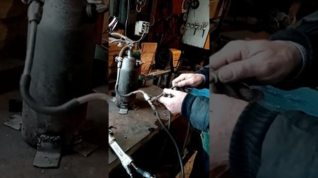 Бензовоздушная горелка из резака. смотреть онлайн