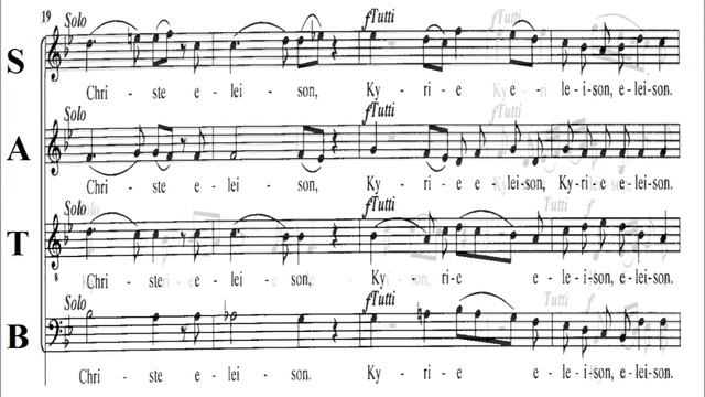 Mozart K275 - 1.Kyrie - Missa Brevis - Bass смотреть онлайн