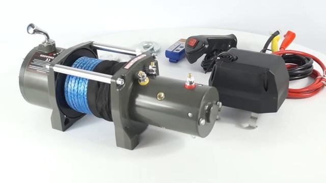 Лебедка электрическая 12V Electric Winch 6000 LBS/2722 кг с кевларовым тросом