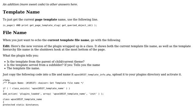 Wordpress: Get name of the current template file (8 Solutions!!) смотреть онлайн