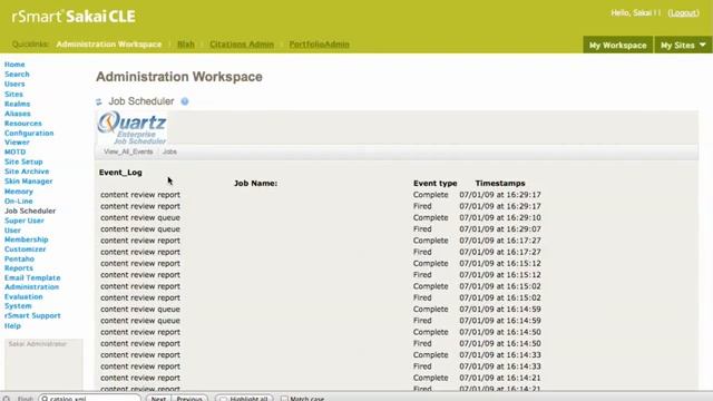rSmart Sakai CLE 2.6 TurnItIn Integration смотреть онлайн