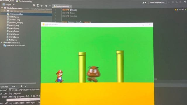 Mario- made with python смотреть онлайн