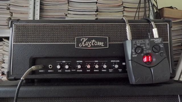 Kustom KG100HFX with KG412 cabinet and Zoom 505 II playthrough (part 2) смотреть онлайн