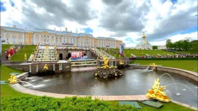 Весенний праздник фонтанов музея-заповедника Петергоф, май 2021 смотреть онлайн