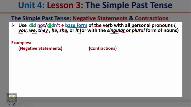 Grammar U 4 - L 3 : The Simple Past Tense смотреть онлайн
