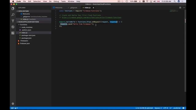 Firebase Cloud Functions with Swift - 5 - Write and Deploy Hello World Cloud Function смотреть онлайн