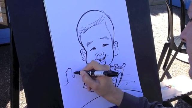QUICK Caricature - Brian Oakes Live Sketch смотреть онлайн