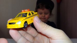 Машинки технопарк ТАКСИ. Сашин обзор машинок. Распаковка машинок технопарк. MirSash