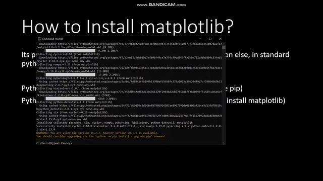 How to install Matplotlib using pip |Python class 12 | chapter 7 #7.3 #Matplotlib #python #PyPlot смотреть онлайн