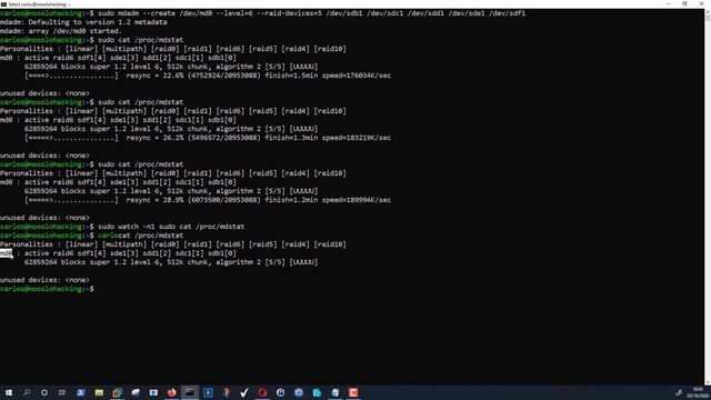💾 Cómo ADMINISTRAR y CREAR cualquier RAID en CUALQUIER Linux (RAID0, RAID1, RAID5, RAID6...)💾 mdam смотреть онлайн
