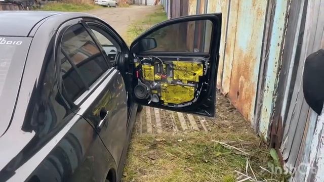 Замена штатных динамиков Mitsubishi lancer X на DL Audio raven 200 смотреть онлайн