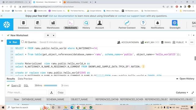Simple way to find out all the objects used in a Snowflake view смотреть онлайн