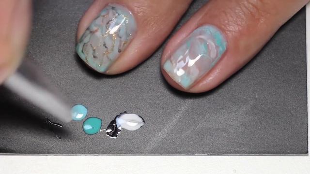 Мраморный маникюр гель-лаками. Marble Design with Gelpolish. смотреть онлайн