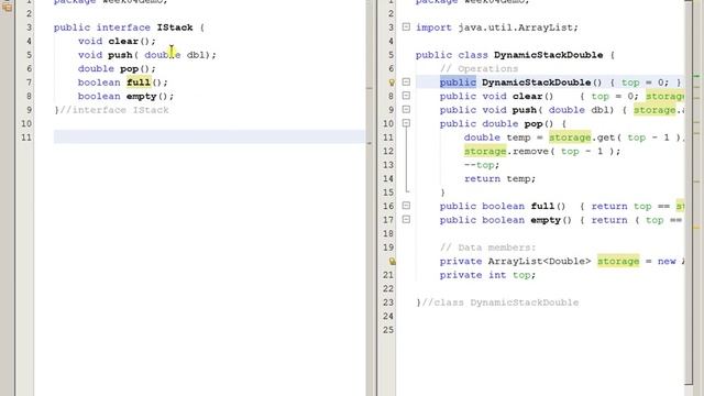 Week 04 Java interface Part 3 смотреть онлайн