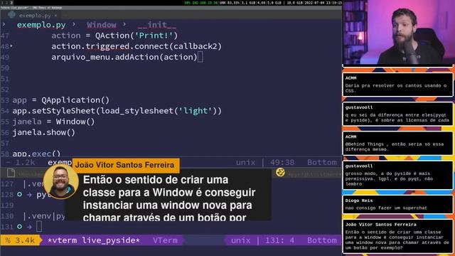 Interfaces gráficas com QT e PySide | Live de Python #209 смотреть онлайн