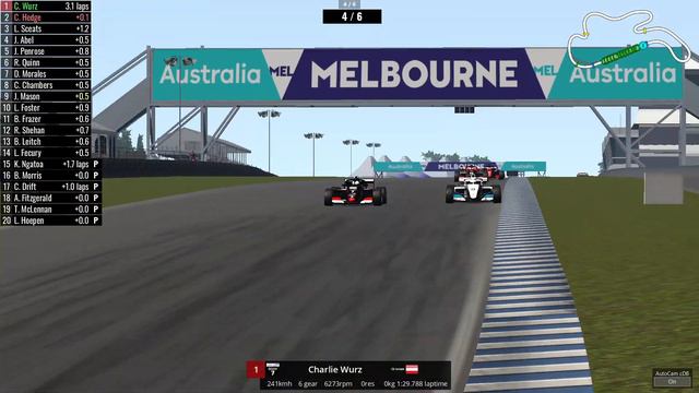 2023 Formula Regional Oceania | Race in Phillip Island (6 laps) | HEDGE vs WURZ (Assetto Corsa) смотреть онлайн
