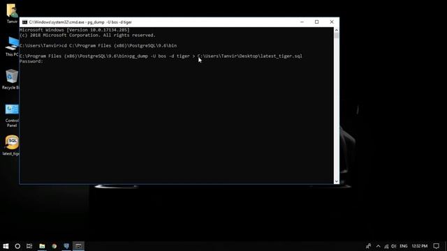 How to backup and restore a database in postgresql using pg_dump in cmd|| смотреть онлайн