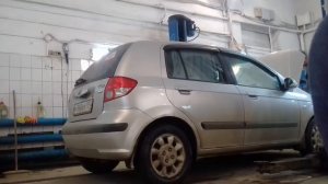 Хундай Гетц .замена масла и диагностика ходовой