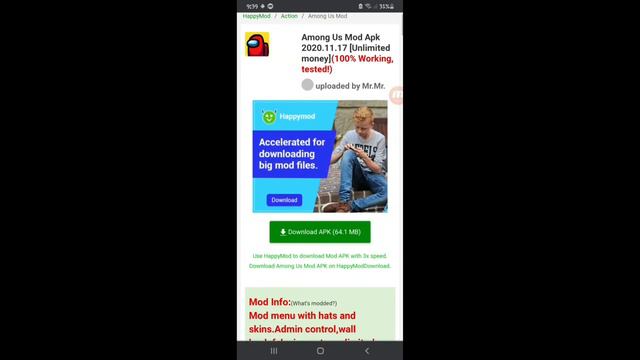 How to download Among Us (HappyMod) смотреть онлайн