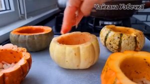 Тыква фаршированная мясом Запечённая в духовке Очень вкусно