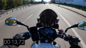 Разгон 0-100-140 км/ч Bajaj Pulsar NS200 | Bajaj Pulsar NS200 acceleration test
