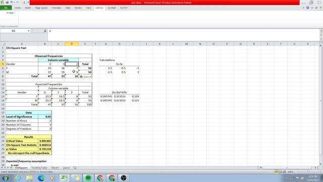 Chi-square Test of Independence using PHSTAT смотреть онлайн