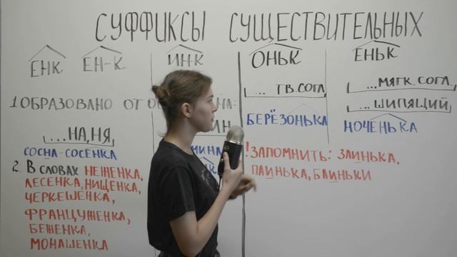 Суффиксы существительных (часть 2) смотреть онлайн