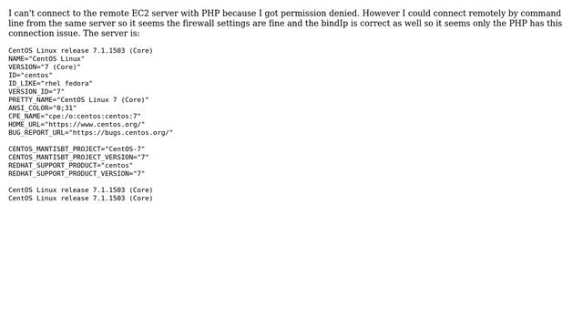 DevOps & SysAdmins: Permission denied to connect Mongodb with PHP on EC2 смотреть онлайн
