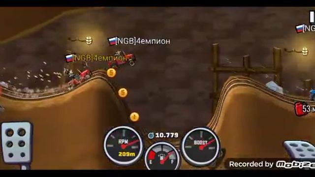 ТАК ИГРАЕТ ЧЕМПИОН! геймплей по hill climb racing 2 смотреть онлайн